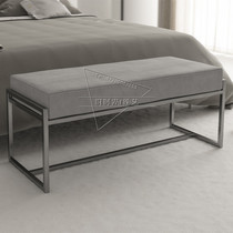 Nordic style creative shoe stool clothing store sofa bench bed tail stool test shoe stool fabric sofa bench low stool