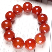 Chinese red manchu red big agateround and full bracelet hz01106U G