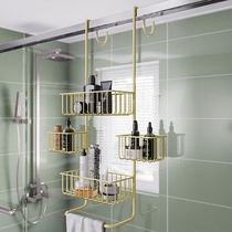 Shower room wall shelve racks Home Bathroom hanging basket hanging basket Hotel Guesthouse bathroom with light and luxurious Nordic Alien