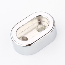 Thickened with rubber ring bright silver clothes hanging base flange seat bronze hanging wardrobe kit blocking head