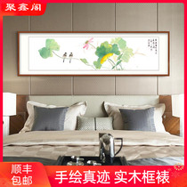 National painting of peony flower bird painting living room decoration painting handpainted on the sofa background wall painting bedroom restaurant hanging painting