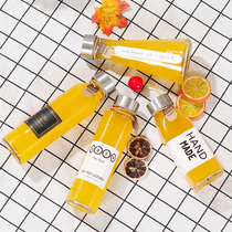 Milk tea juice bottle Sydney cream sea coconut cream Disposable bottle packaging sub-bottle High temperature glass