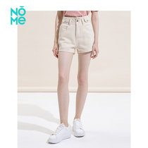 NOME Nomi Women Dress Denim Shorts Double Row Buttons Casual High Waist Display Slim 100 Lap Pants Children WPBQ0014