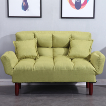 Small apartment Bedroom balcony fabric mini sofa Japanese-style living room Tatami foldable disassembly and washing lazy sofa bed