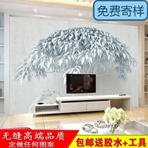 Customized new wall painting background wall living room wall wallpaper 3D stereoscopic painting 8D TV wall mural 16D Wall cloth