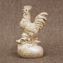 Peach Wood Zodiac Zodiac Chicken Pendulum Pieces Wood Engraving Wood Pendulum Pieces Logs Feng Shui Home Craft Decorations No Lacquer