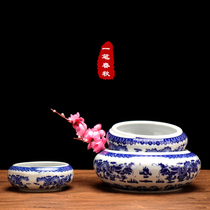 Jingdezhen ceramic pen wash antique wind large small and medium Chinese painting calligraphy brush brush bowl blue and white porcelain water