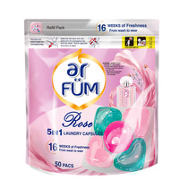 Spinning beautiful laundry beads five-effect in one heart beads laundry ball laundry liquid long-lasting fragrance soft antibacterial 50 capsules