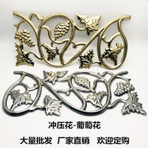 Authentic 304 Stainless Steel Stamped Grape Door Flower Garden Villa Door Anti-theft Wall Decoration Accessories