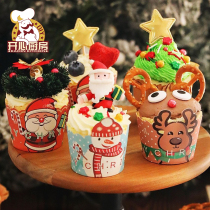 Christmas Cake Cupcake Cupcake high temperature resistant Qi Wind Maffen cuppaper TOA paper model 50 only baking cake cupcake small number