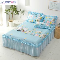 Bed Skirt 2022 New Bed Hood Cover Dust Cover All Cotton Pure Cotton Lace Princess Bed Cover Bed Skirt Single Skirt Type