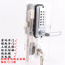 Double sided mechanical code lock garden door fence door iron art door outdoor indoor door waterproof sunscreen