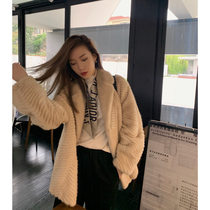 MSBEAST clip leather craft velvet imported mink coat womens whole marten fur coat long