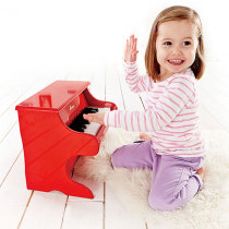 Hape 18-key 25-key wooden electronic piano simulation mini beginner baby puzzle can play childrens toys