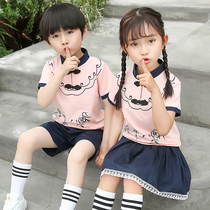Childrens school uniforms Shenzhens new summer male and female children Primary school Childrens Summer Kindergarten to serve China Wind