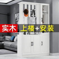 Metabolic cabinet cut-off cabinet shoe cabinet in American Country Living Room entry screen simple European-style white solid wood