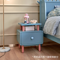 Calgewo solid wood childrens bedside table storage cabinet Childrens furniture