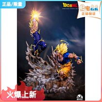 Spot Open Sky Studio Dragon Ball Battle 1 6 Super Two Monkey King VS Demon Vegeta Authorized Handmade