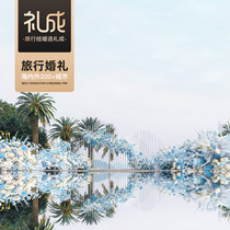 Licheng travel wedding Sanya Shanhaitian Hotel Autograph selected water table wedding custom wedding planning