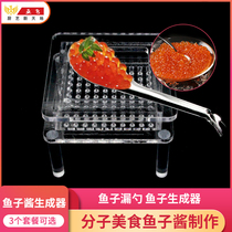 Molecular Cuisine Caviar Generator 100 Hole Molecular Food Tool Roe Box Roe Generator Maker