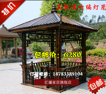 Carbide Pavilion wooden house outdoor pavilion garden pavilion solid wood pavilion four corner pavilion