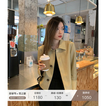 MSBEAST Ji Jane light retro imported sheep leather jacket women short lapel leather jacket New