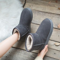 Snow boots womens 2020 autumn new winter velvet short tube boots childrens students wild thickened warm cotton boots
