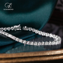 kkidamond diamond hand chain full drill bull head claw 3 carat 18k platinum full drill bracelet jewelery custom