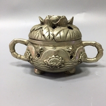 Pure copper incense burner ornaments Lotus sandalwood incense burner home office tea ceremony Buddha equipment Zen gift antique bronze ware