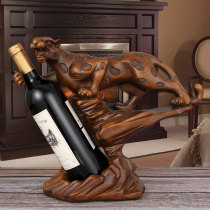 The money leopard wine rack living room wine cabinet decoration red wine rack ornaments wine bottle storage rack wine tray