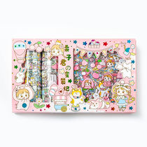 Chestnut Jun hand account film tape material set hand account tape sticker gift box Korean creative student cartoon