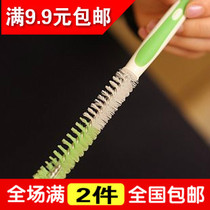 Japanese suction cup upright spout brush teapot brush long handle small brush kitchen cleaning supplies cleaning brush