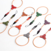 cam-in Italian original plant tanned cowhide camera wrist strap string interface WS021