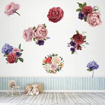 Stickers cover the ugliness and fill the holes to decorate the small pattern bedroom wall stickers from the wall stickers to the wall poster wall decoration flowers