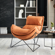 Nordic luxury single leisure sofa Snail chair lazy recliner Net red technology cloth backrest recliner tiger chair