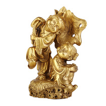 Juyuanpai Brass and Hei Erxian ornaments change their hearts and harmony bedroom furnishings for husband and wife