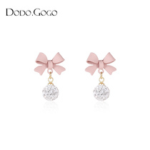 Butterfly Knot Earrings Woman South Korea Temperament Net Red Sweet 2022 New Chaotic New Year Fashion earrings