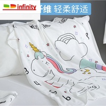 New cartoon summer soft baby blanket double gauze bamboo