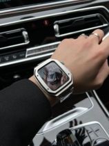 Kowu Digital applewatch6 Watch Strap iwatch5 Apple Watch 7 Watchband Se Metal Protective Shell 44mm 45mm Stainless Steel Chained Male Tide AP Oak Change