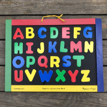 Childlike Mengmengjia limited edition American brand wooden English letter magnet refrigerator sticker 26 pieces uppercase