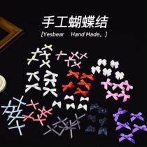 Yesbear Big Bear hand made bow color ribbon bow DIY crystal drop glue material
