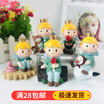 Birthday cake decoration swinging piece net red lookout for Wang