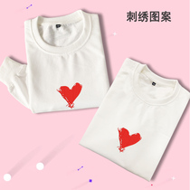 Male and female couples 2019 Fall new mall Tongan Loving Embroidered white color necropolis for mens headblouses