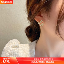 Loving Hollowed-out Ear Spiked Female Pure Silver 2022 New Tide Small And Delicate Minimalist Lukewarm Wind Superior Earrings