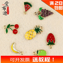 Abdi DIY hand woven jewelry accessories Alloy pendant Fruit grape pendant Jewelry Bracelet pendant