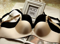 Super gathered one-piece pearlescent deep V gathered underwear bra 70B70C75A75B75C80A80B80C