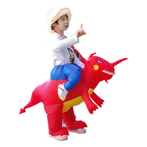 Halloween Dinosaur Toys Kids Baby Riding Dinosaur Clothes Kindergarten Activity Costume Parent-Child Props PARTY