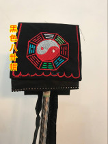 Black gossip hat Taoist hat Taoist embroidery hat Taoist embroidery high Gong hat three treasure hat embroidered hat