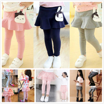 Girls leggings culottes spring and autumn baby pants Korean version 2021 new spring foreign style wear childrens long pants