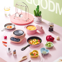 Mini Kitchen Mystery You Mini Kitchen Childrens Toys Real Cooking Full Set Mimi Mimi Kids Cooking Rice Pupils